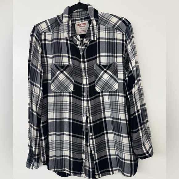 Mossimo Supply Co. Tops - Mossimo Supply Co. Black and White Checkered Shirt
